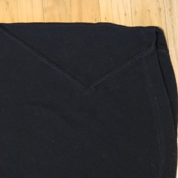 Shirts Mens Black Cotton Waffle Thermal T Shirt Sz Xl